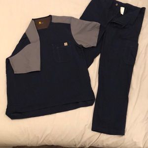Men’s Navy and Grey Scrub Set